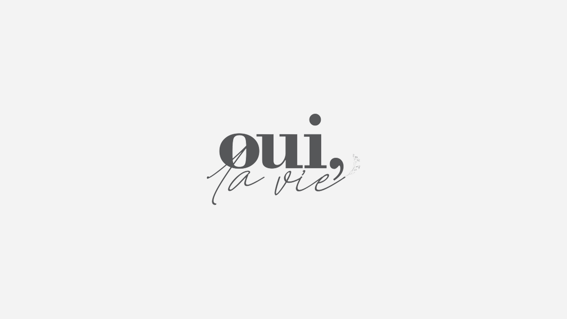 Animação de Logotipo - Oui La vie